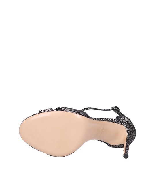 Sandali in tessuto CASADEI | VG0172_CASANERO ARGENTO